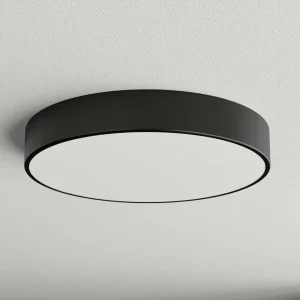 Cheap TEMAR LIGHTING Plafonnier Cleo, Ø 50 cm, IP54, noir, métal, E27