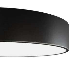 Cheap TEMAR LIGHTING Plafonnier Cleo, Ø 50 cm, IP54, noir, métal, E27