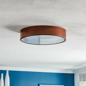 Shop TEMAR LIGHTING Plafonnier Cleo 400, IP54, Ø 40 cm cuivre