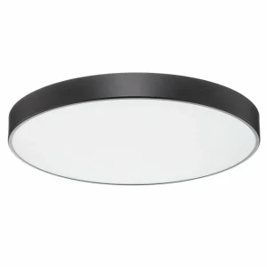 Online TEMAR LIGHTING Plafonnier Cleo diffuseur de verre, noir, Ø 78cm