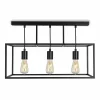 Fashion Moretti Luce Plafonnier Cubic³ 3384, à 3 lampes, noir