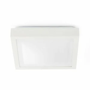 Clearance FARO BARCELONA Plafonnier de salle de bain Tola, 27x27 cm, blanc