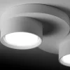 Cheap TECNICO by Sforzin Plafonnier Demetra, à 2 lampes, 29 cm, blanc, plâtre, GX53