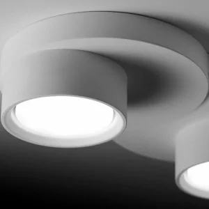 Cheap TECNICO by Sforzin Plafonnier Demetra, à 2 lampes, 29 cm, blanc, plâtre, GX53