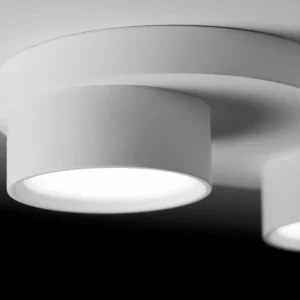 Cheap TECNICO by Sforzin Plafonnier Demetra, à 2 lampes, 29 cm, blanc, plâtre, GX53