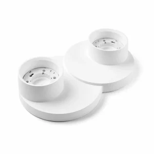Cheap TECNICO by Sforzin Plafonnier Demetra, à 2 lampes, 29 cm, blanc, plâtre, GX53