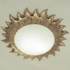 Sale Holländer Plafonnier doré SONNE avec verre opale mat