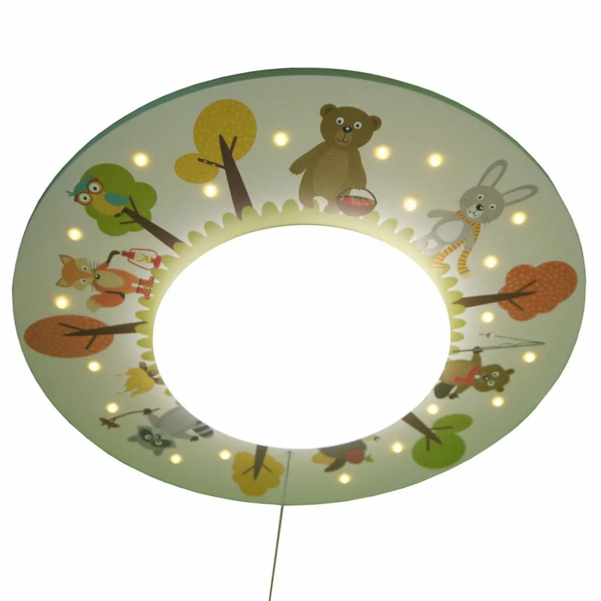 plafonnier_drles_animaux_de_la_fort_x__led_1.webp Online Niermann Standby Plafonnier Drôles animaux de la forêt, x1, 20 LED