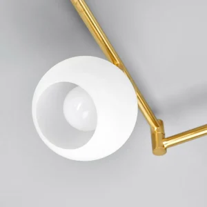 Shop Lindby Plafonnier Elaina à 6 lampes, laiton