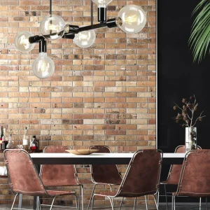 Flash Sale Lamkur Plafonnier Eliza, à six lampes, noir