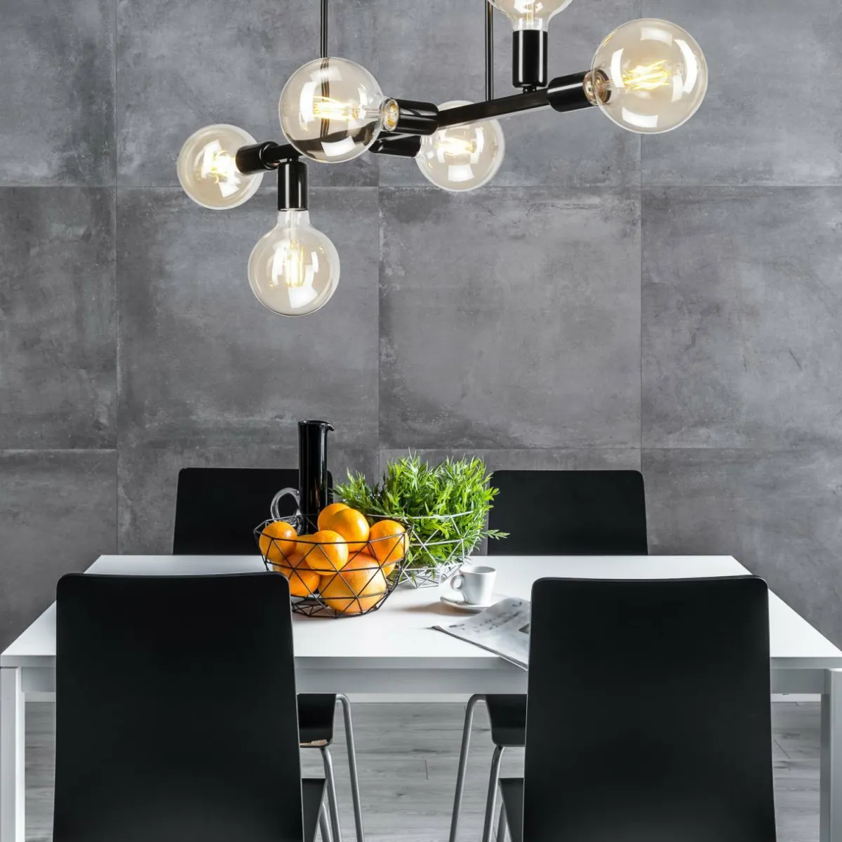 plafonnier_eliza__six_lampes_noir_2.webp Flash Sale Lamkur Plafonnier Eliza, à six lampes, noir