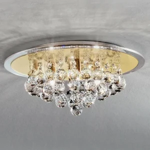 Cheap ORION Plafonnier en cristal TUILA, Ø 38