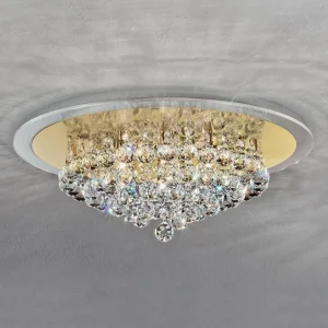Sale ORION Plafonnier en cristal TUILA, Ø 50
