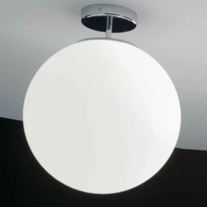 Sale AILATI Plafonnier en verre Sferis, 40 cm, chrome