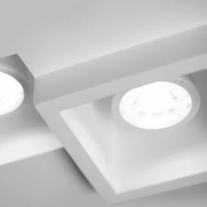 Hot TECNICO by Sforzin Plafonnier encastré Heraea à 2 lampes
