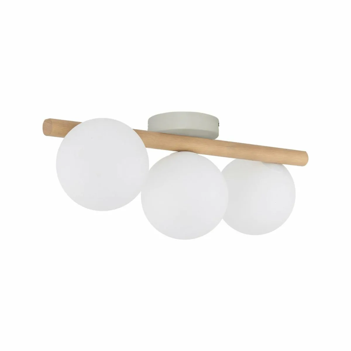 plafonnier_estera_verre_opalin_bois___lampes_0.webp Outlet TK Lighting Plafonnier Estera, verre opalin, bois, à 3 lampes