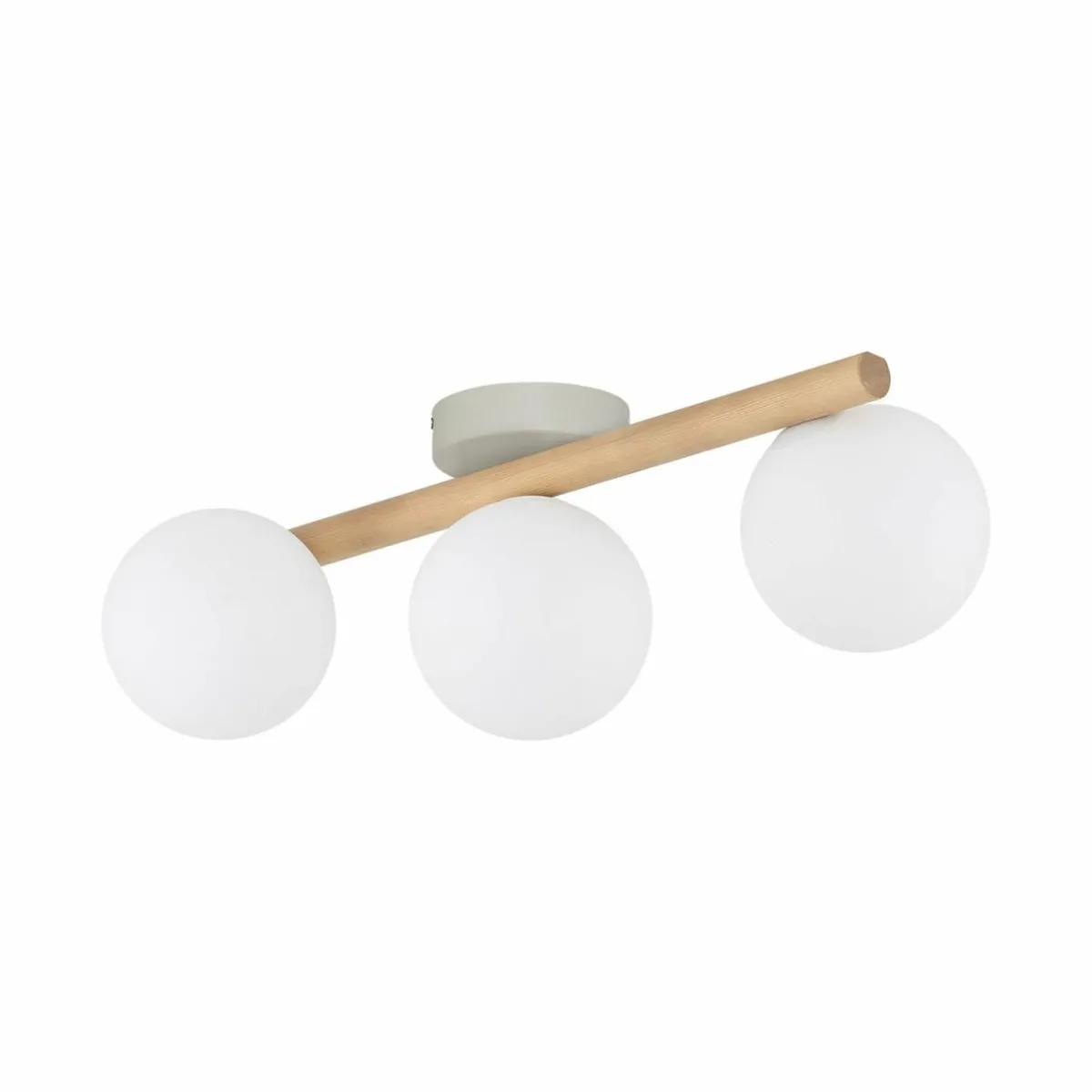 plafonnier_estera_verre_opalin_bois___lampes_1.webp Outlet TK Lighting Plafonnier Estera, verre opalin, bois, à 3 lampes