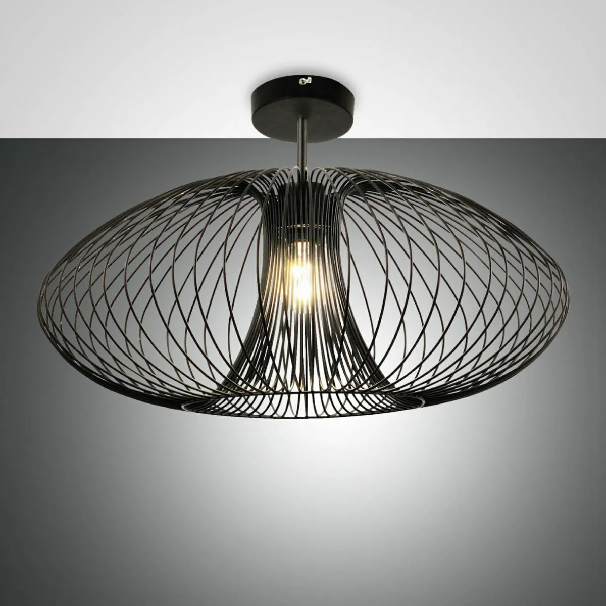 plafonnier_fassa_noir___cm_mtal_0.webp Cheap Fabas Luce Plafonnier Fassa, noir, Ø 60 cm, métal