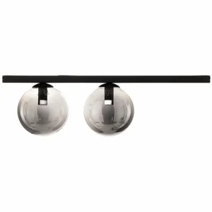 Cheap EMIBIG LIGHTING Plafonnier Fit, noir/graphite, à deux lampes
