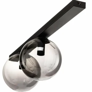 Cheap EMIBIG LIGHTING Plafonnier Fit, noir/graphite, à deux lampes