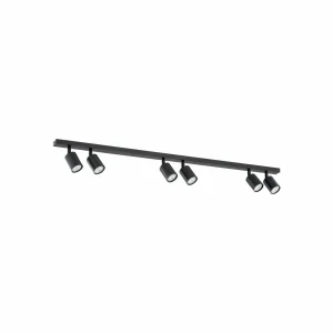 Sale EMIBIG LIGHTING Plafonnier Flash, noir, à 6 lampes, métal
