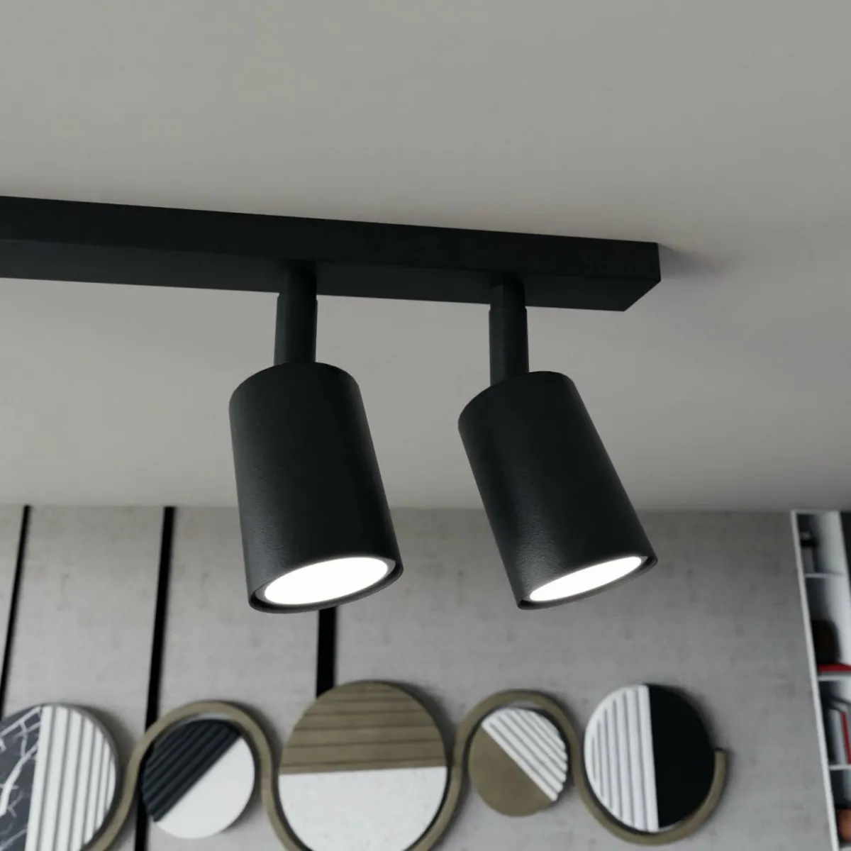 plafonnier_flash_noir__lampes_mtal_2.webp Cheap EMIBIG LIGHTING Plafonnier Flash, noir, 4 lampes, métal
