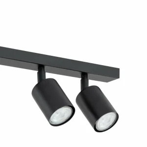 Cheap EMIBIG LIGHTING Plafonnier Flash, noir, 4 lampes, métal