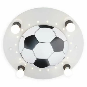 Clearance Elobra Plafonnier Football, 4 lampes, argenté-blanc