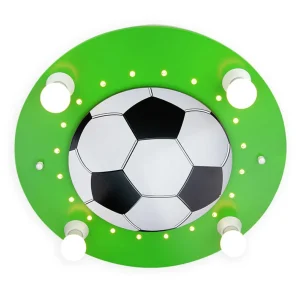 Hot Elobra Plafonnier Football, 4 lampes vert foncé-blanc