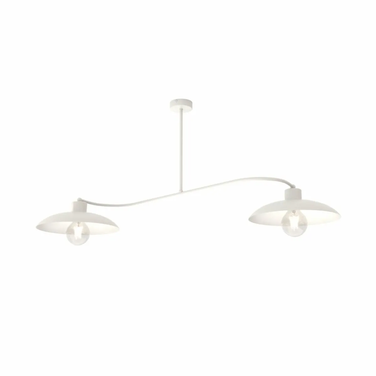 plafonnier_foster___lampes__cm_blanc_mtal_e_1.webp New EMIBIG LIGHTING Plafonnier Foster, à 2 lampes, 100 cm, blanc, métal, E27