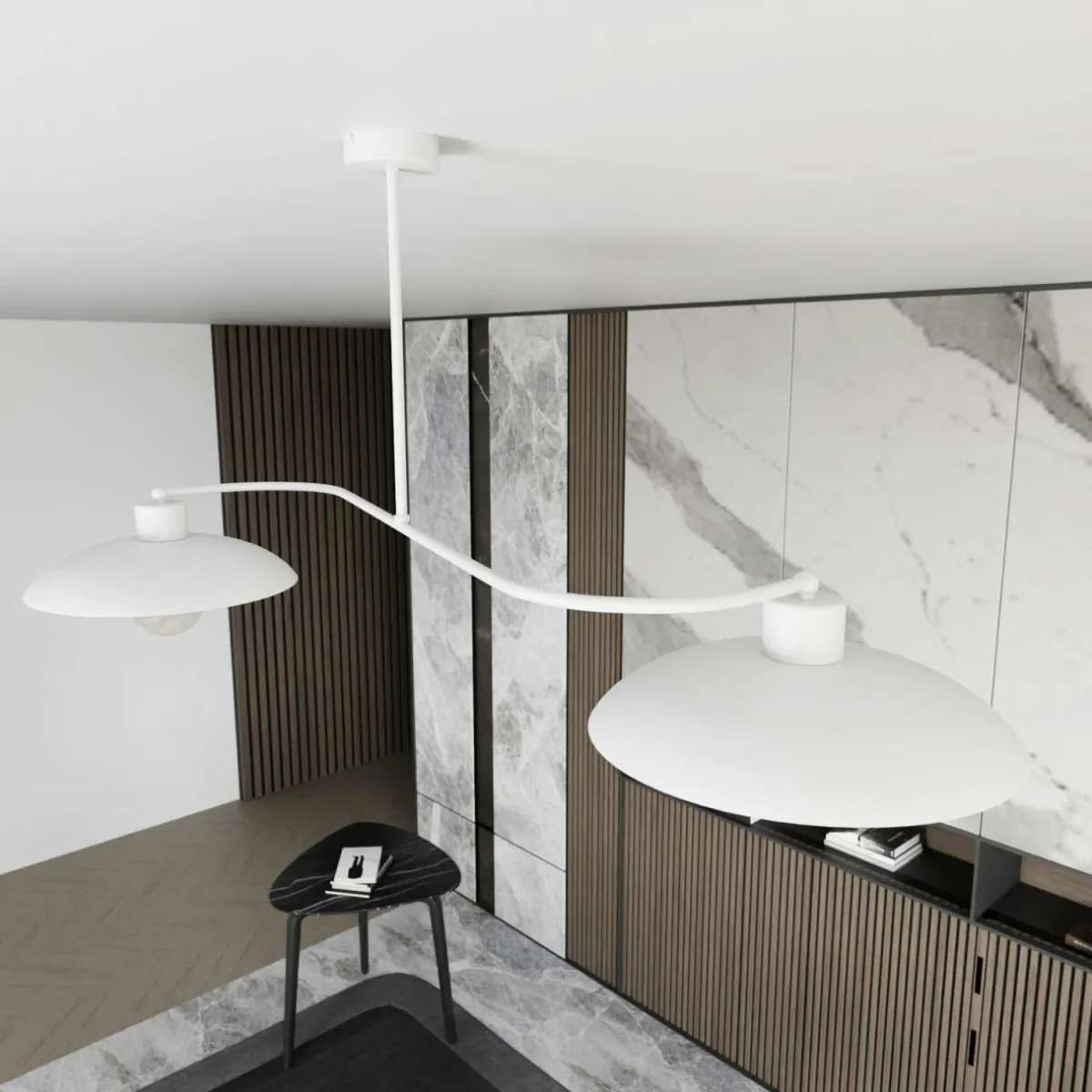plafonnier_foster___lampes__cm_blanc_mtal_e_3.webp New EMIBIG LIGHTING Plafonnier Foster, à 2 lampes, 100 cm, blanc, métal, E27