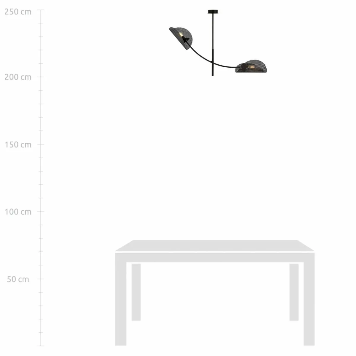 plafonnier_gladio_noir___lampes_4.webp Clearance EMIBIG LIGHTING Plafonnier Gladio, noir, à 2 lampes