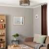 Hot TK Lighting Plafonnier Harmony, noir, Jute Natur, Ø 50 cm