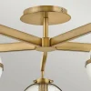 Flash Sale HINKLEY Plafonnier Hollis, à 5 lampes, laiton/transparent