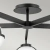 Best HINKLEY Plafonnier Hollis, à 5 lampes, noir/opale