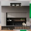 Discount Briloner Plafonnier Isil A, noir, 3 lampes, métal, orientable