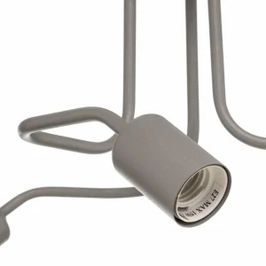 New Lamkur Plafonnier Joiy, étalé, 3 lampes, gris