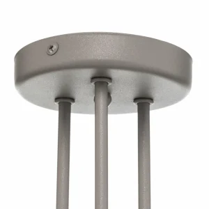 New Lamkur Plafonnier Joiy, étalé, 3 lampes, gris