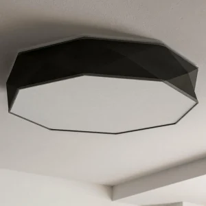 Discount TK Lighting Plafonnier Kantoor New, Ø 88 cm, noir