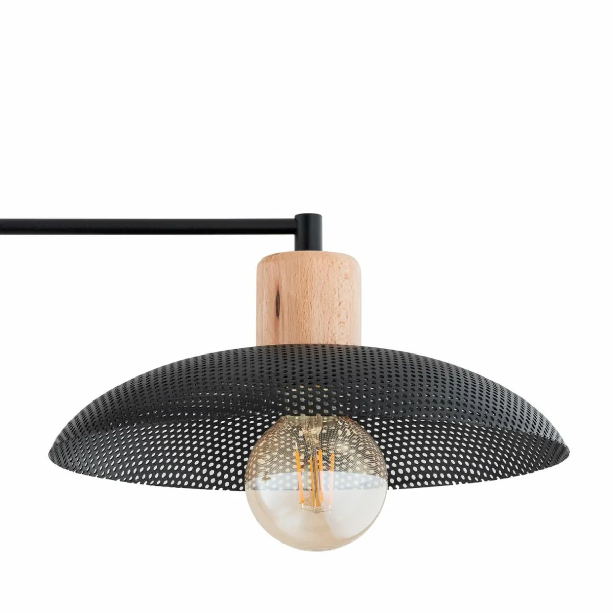 plafonnier_kobe___lampes_acier_bois_noir_4.webp Cheap EMIBIG LIGHTING Plafonnier Kobe, à 2 lampes, acier, bois, noir