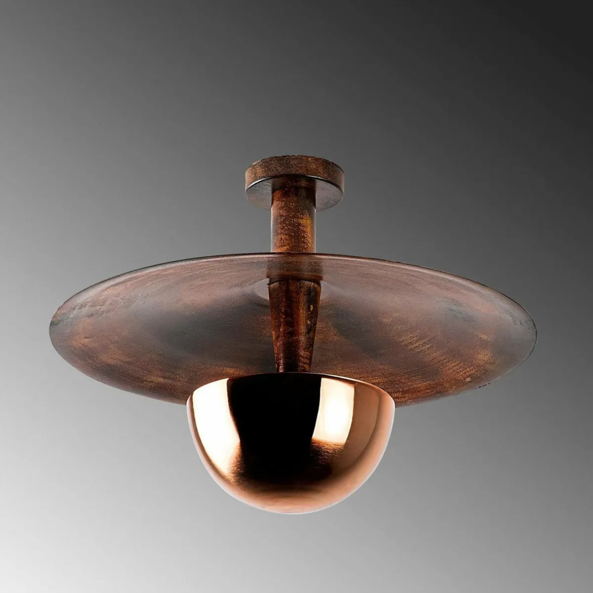 plafonnier_kurt__couleur_cuivre_mtal___cm_3.webp Outlet Opviq Plafonnier Kurt 13355, couleur cuivre, métal, Ø 48 cm