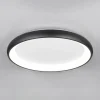 New Trio Lighting Plafonnier LED Cardona, Ø 75 cm, noir mat, métal, CCT