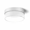 Cheap Linea Light Plafonnier LED Crumb, blanc, Ø 15,4 cm, fer, verre