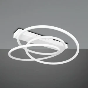 Outlet Trio Lighting Plafonnier LED Darvin, blanc, métal, plastique, CCT