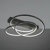 Discount Trio Lighting Plafonnier LED Darvin, noir, métal, plastique, CCT