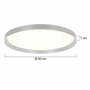 Flash Sale Steinhauer Plafonnier LED Flady, acier, Ø 50 cm, direct/indirect