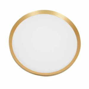 Best Steinhauer Plafonnier LED Flady, doré, Ø 40 cm direct/indirect