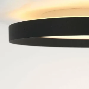Shop Steinhauer Plafonnier LED Flady, noir, Ø 50 cm, direct/indirect