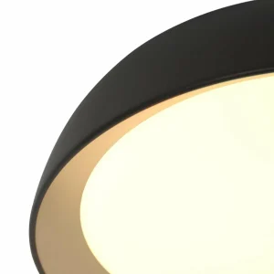 Best Sale Steinhauer Plafonnier LED Mykty, métal, noir, diffuseur mat