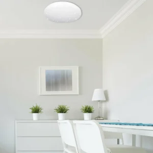 Discount Müller-Licht Plafonnier LED Reva Star, Ø 31 cm, blanc, plastique